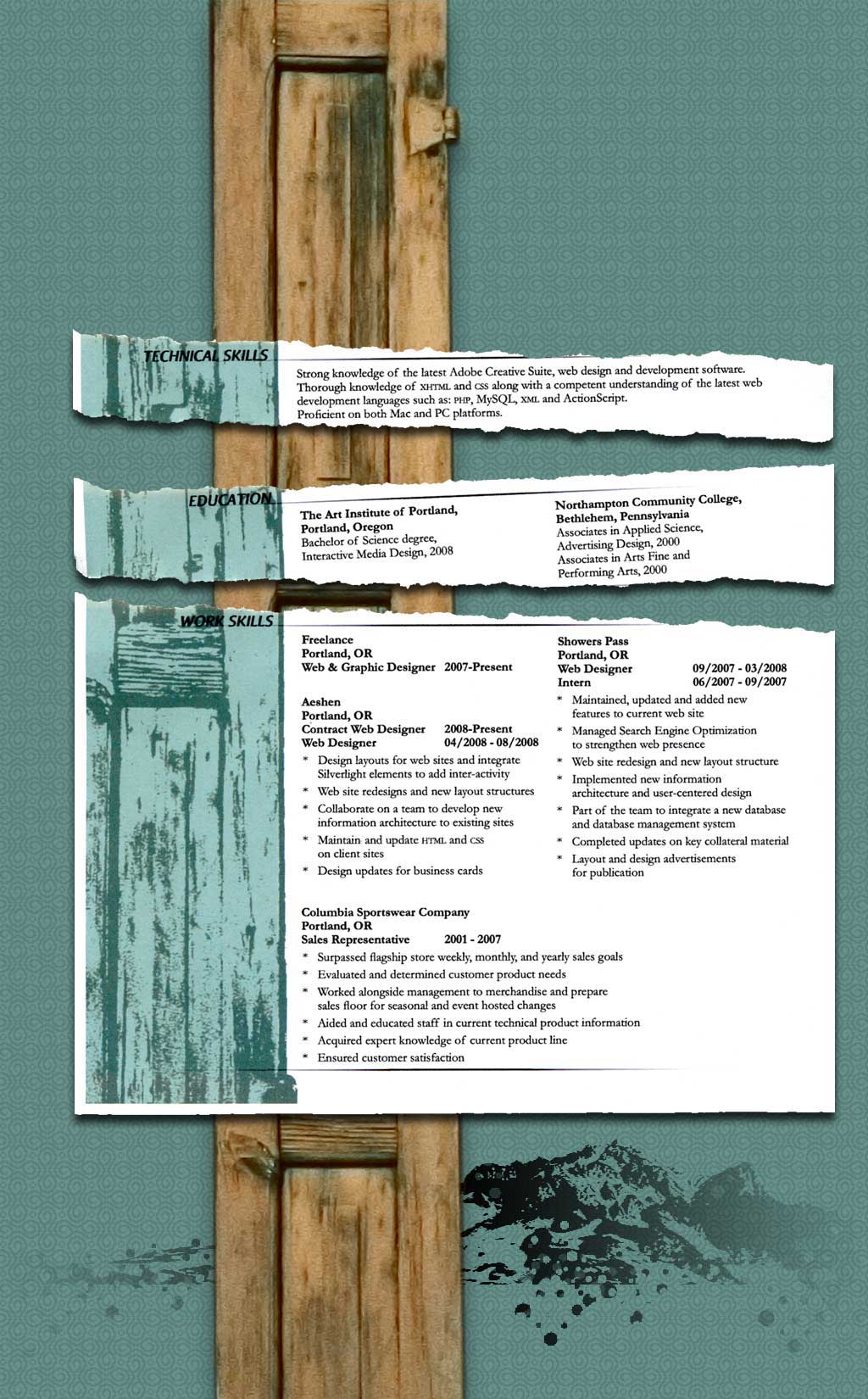 Resume bg