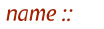 name